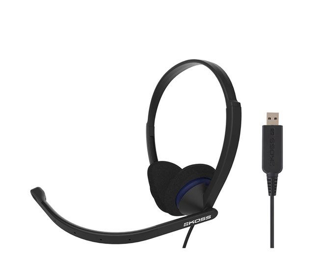 Auriculares con cable KOSS CS200 USB Negro