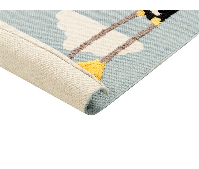Beliani Alfombra para niños BARUS Azul