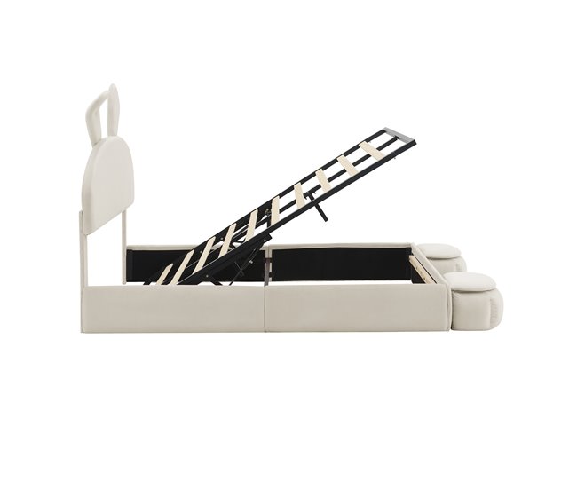 Camas de matrimonio 154x238 Beige