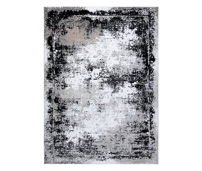 Alfombra GLOSS moderno 8493 78 vintage elegante marco 200x290 Gris