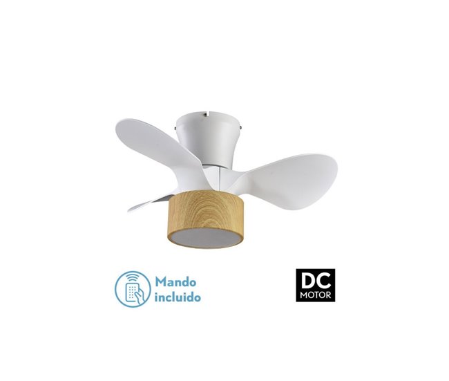 Ventilador De Techo Metal Serie Kos Blanco