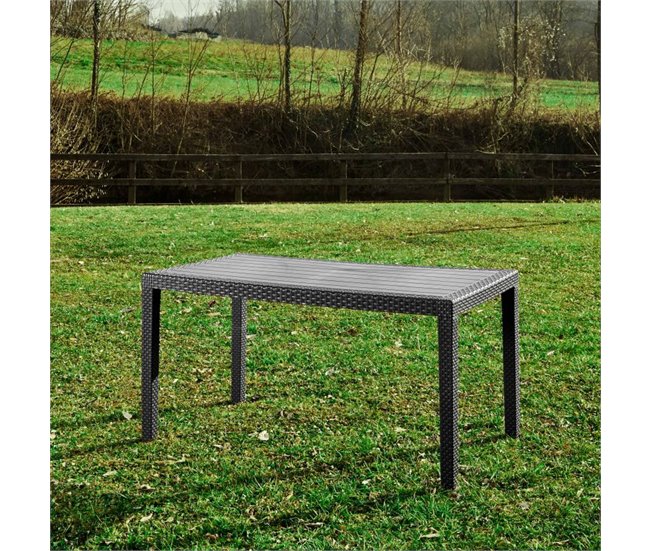 Mesa de exterior Malu Antracita Gris Oscuro