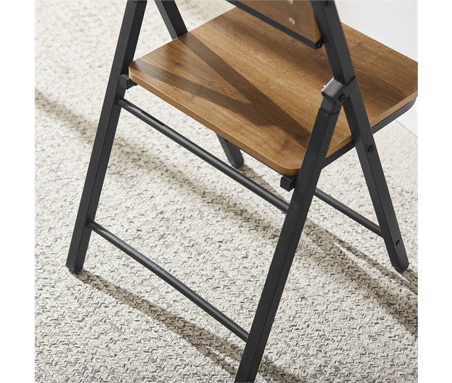Silla Plegable de Oficina FST88-PF SoBuy Natural