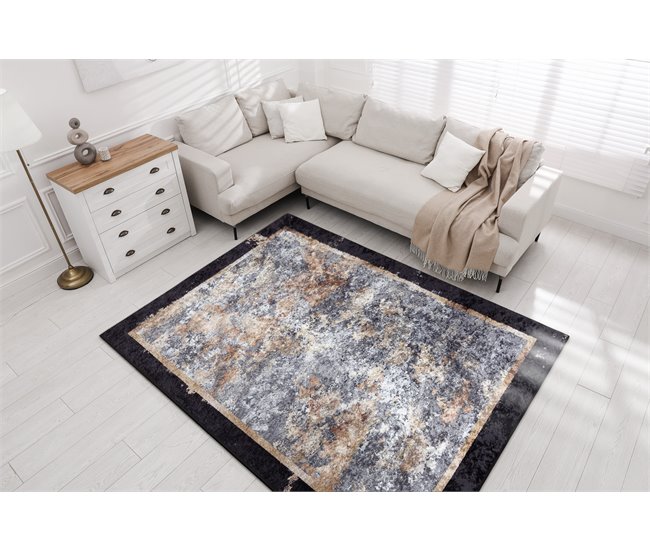 Alfombra lavable MIRO 51328.804 Abstracción 160x220 Gris