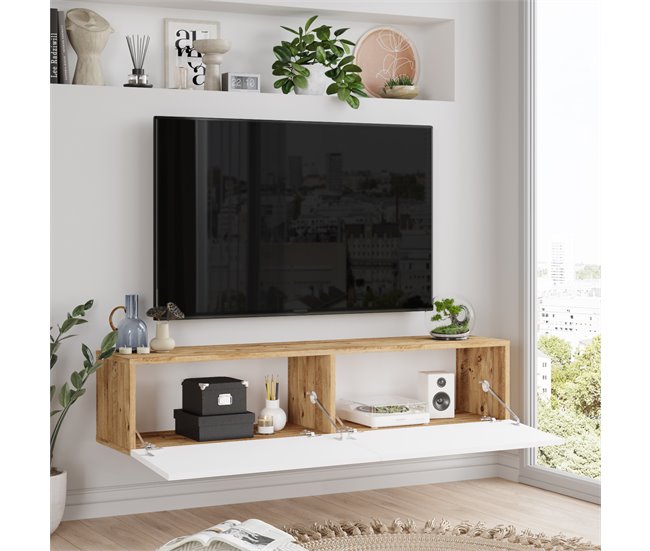 Mueble tv WALLY Blanco/ Madera