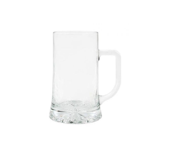 Set de 6 jarras de cerveza ROYAL Transparente