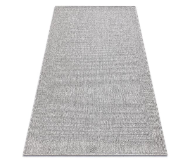 Alfombra MIMO 5979 sisal exterior marco 180x270 Gris