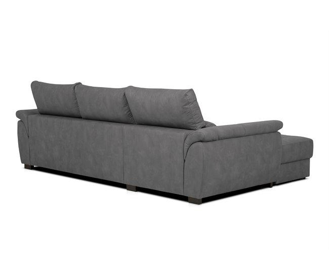 Chaise longue con cama BENSON Antracita