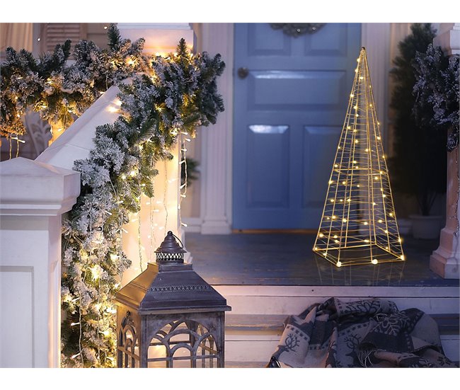Beliani Decoración LED PUKSALA Gris