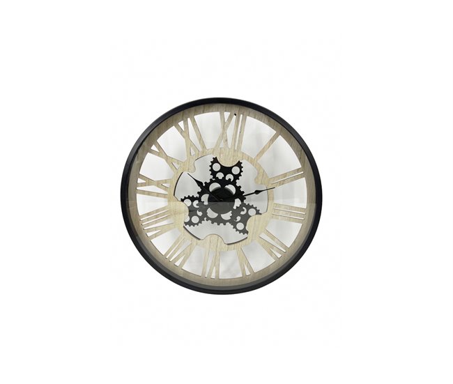 Reloj de pared JADEN marca Conforama Negro/ Madera