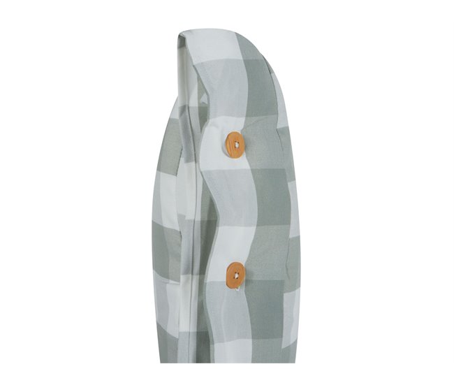 Beliani Cojín decorativo TAMNINE 45x45 Verde Oscuro