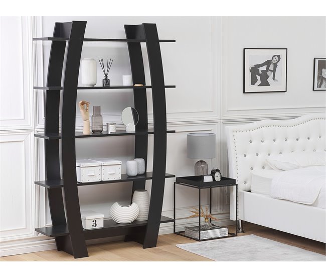 Beliani Estante para libros KENER 111 Negro