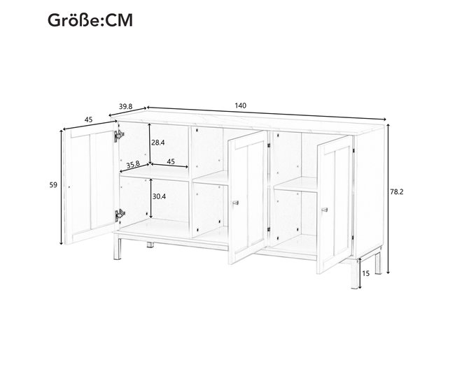 Aparadores 140 Blanco