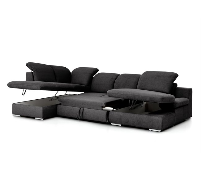 Rinconera con cama ISONA  Antracita