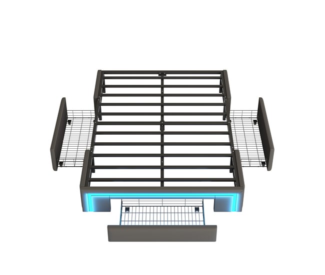 Camas de matrimonio 160x200 Gris