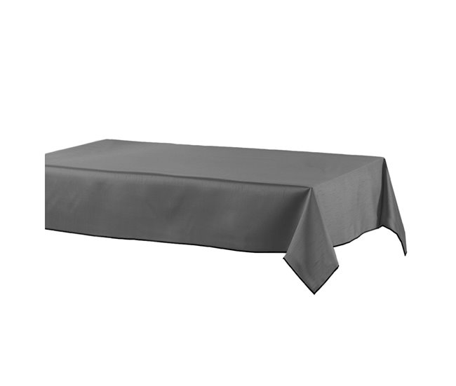Acomoda Textil – Mantel Antimanchas de Hule Ribeteado. Gris