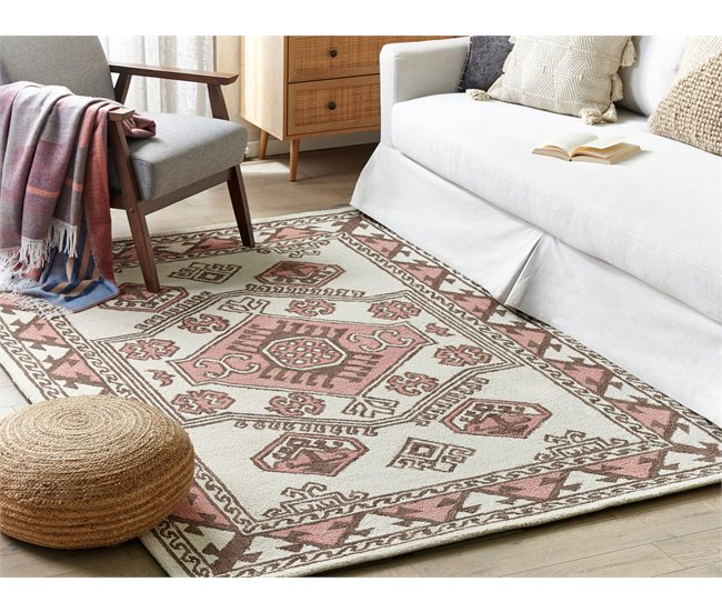 Beliani Alfombra de pelo corto TOMARZA 160x230 Multicolor