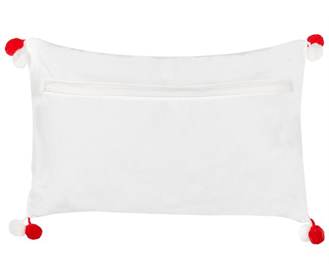 Beliani Cojín decorativo ANREDERA Blanco