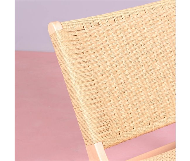 Sillón nórdico en madera de haya y cuerda ecológica - Liam Haya