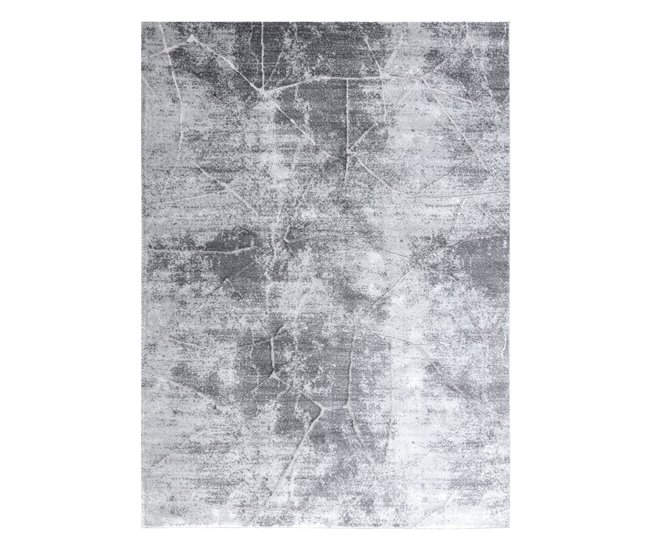 Alfombra MEFE moderna 2783 Mármol Structural dos niveles 160x220 Gris