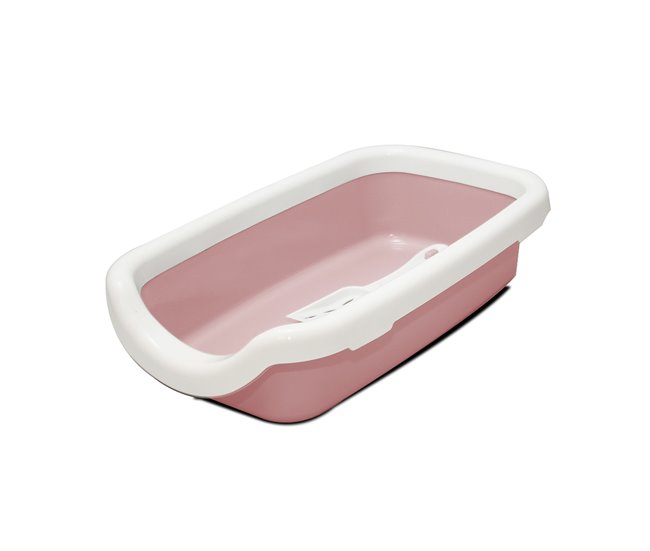 Acomoda Textil – Arenero para Gatos Resistente y Portátil. Rosa