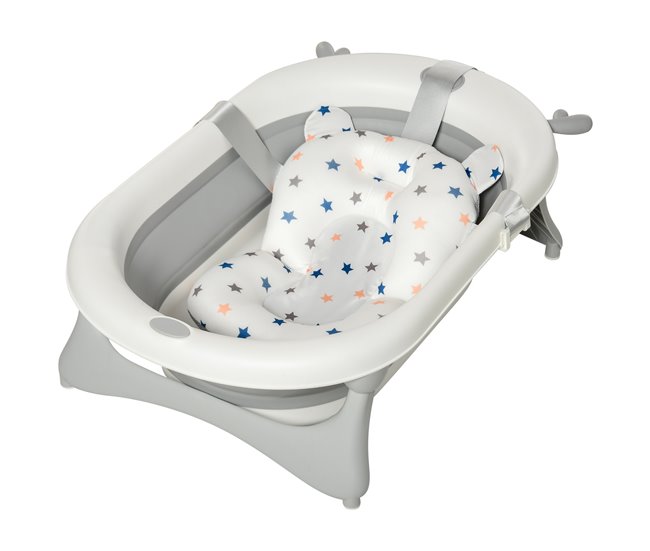 Bañera para Bebé Plegable PP, TPE HOMCOM Gris