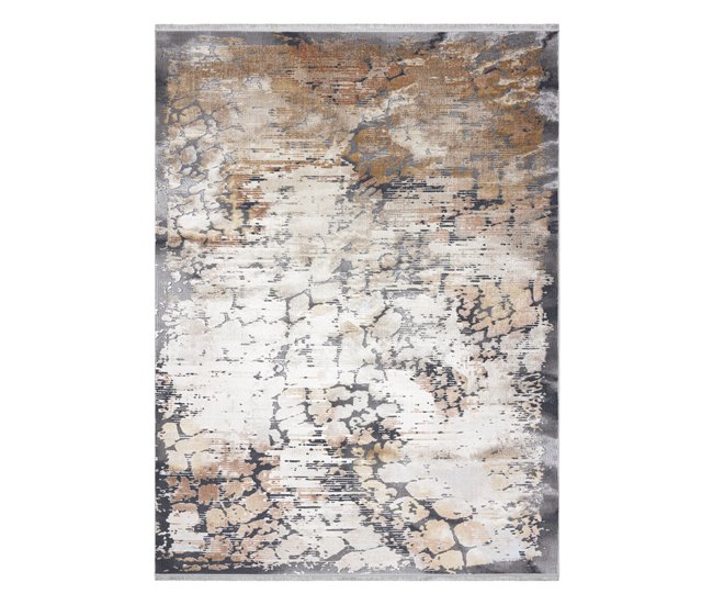 Alfombra LUCE 74 moderna Pavimentación ladrillo vintage 115x170 Marron