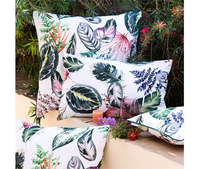 Set de 2 fundas de cojín decorativo 100% algodón TROPALM 