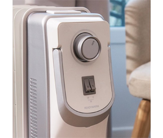 Cecotec Radiador de aceite ReadyWarm 9000 Space 360 Black Blanco