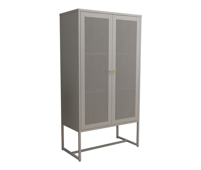 Armario archivador Sund 2 estantes acero Gris