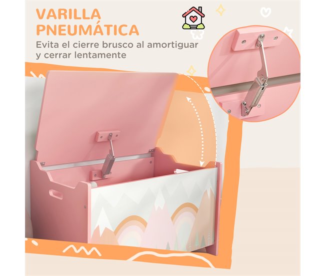 Cajas de Almacenamiento MDF ZONEKIZ 37 Rosa