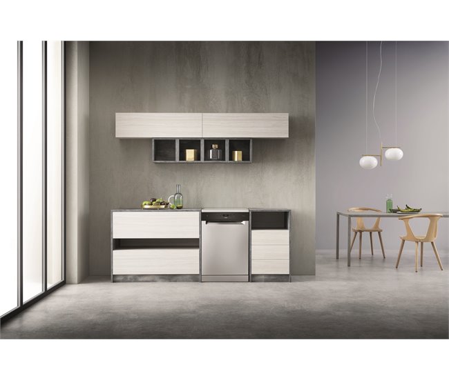 Lavavajillas 60cm 14 cubiertos color inox WHIRLPOOL WFC3C34APX  Inox