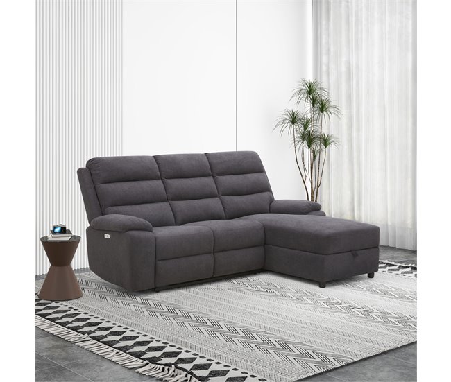 Chaise longue relax eléctrica AMANDA Gris