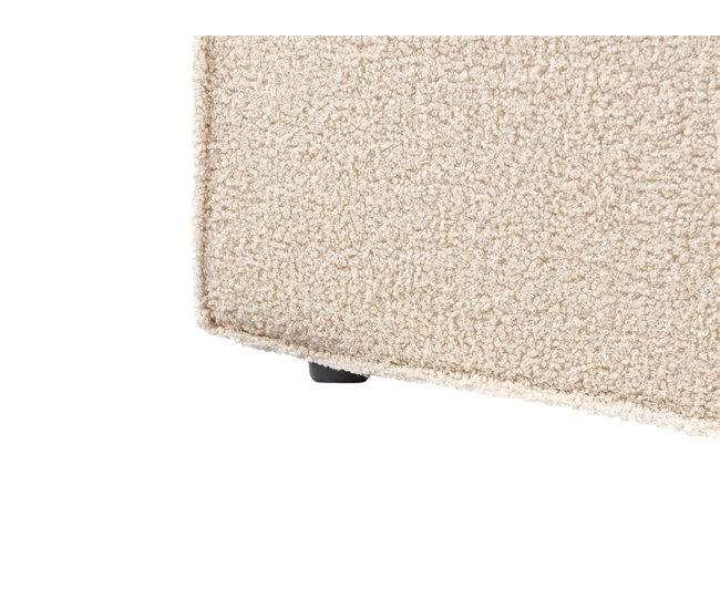 Beliani Cama con almacenaje Bouclé MOISSAC 177x224 Beige