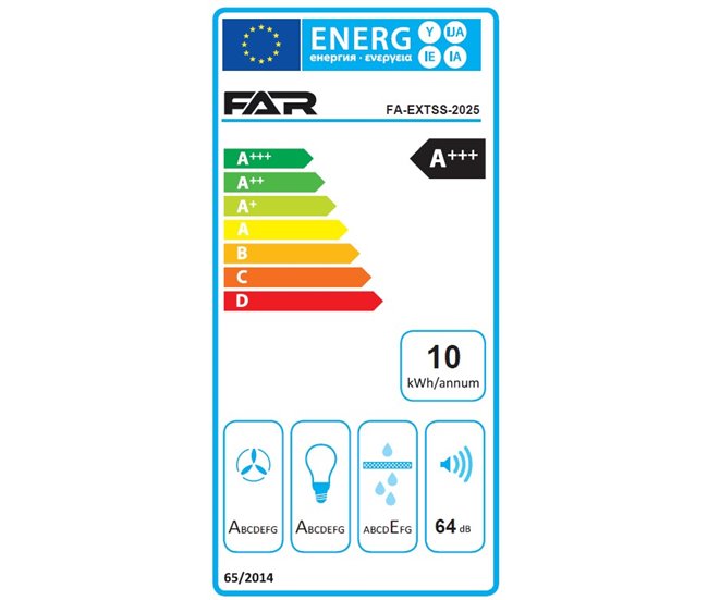 Campana decorativa T invertida FAR FA-EXTSS-2025 Inox