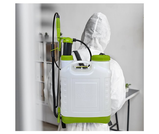 Acomoda Textil - Pulverizador de Mochila a Presión Blanco