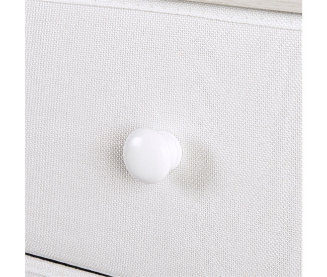 Max Home Cómoda 6 cajones de tela 80 Blanco