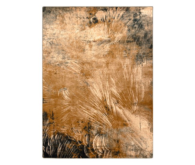 Alfombra de lana OMEGA Abu Abstracción 200x300 Marron