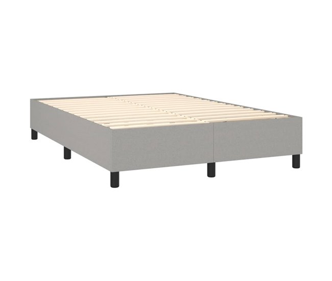 Cama box spring 140x190 Gris