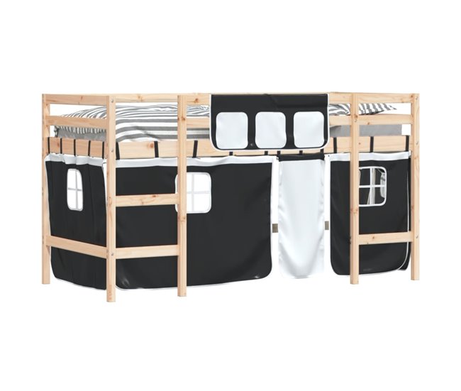 Cama alta 90x190 Azul