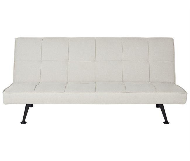 Beliani Sofá cama Poliéster HASLE Beige