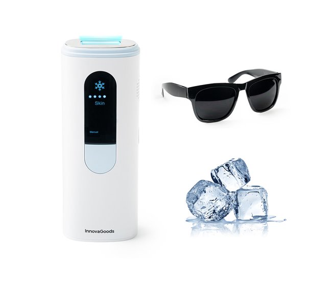Depiladora de Luz Pulsada con Función Frío y Accesorios Blanco