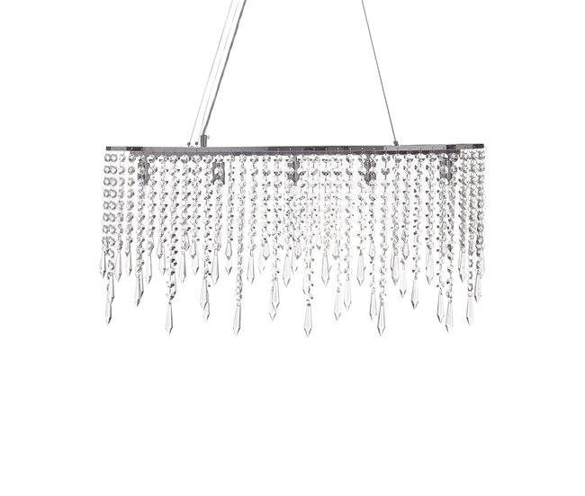 Beliani Lámpara colgante CALVELLE Plateado