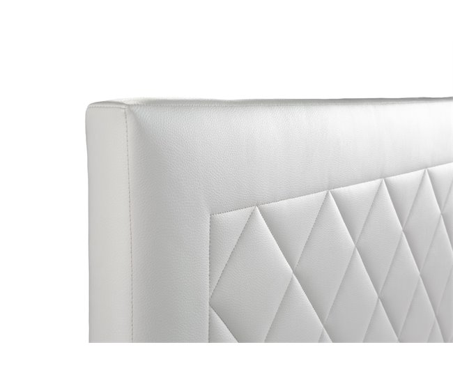 Cabecero de Cama DOMUS Tapizado Polipiel 145 Blanco