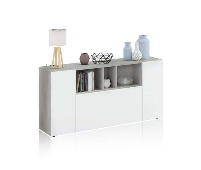Aparador Coup 150 Blanco/ Gris