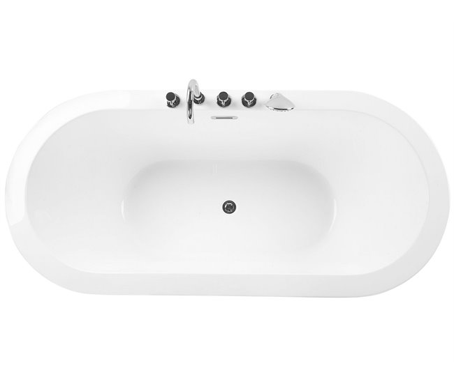 Beliani Bañera independiente EMPRESA 80x170 Blanco
