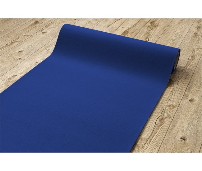 Alfombra con refuerzo de goma RUMBA 70x200 Azul