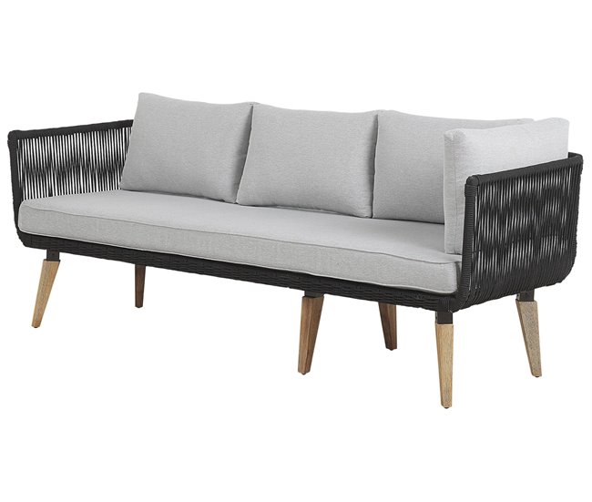 Beliani Conjunto de jardín ALCAMO Crema