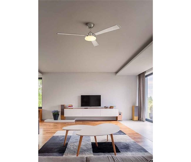 Ventilador De Techo Metal Serie Calima Niquel