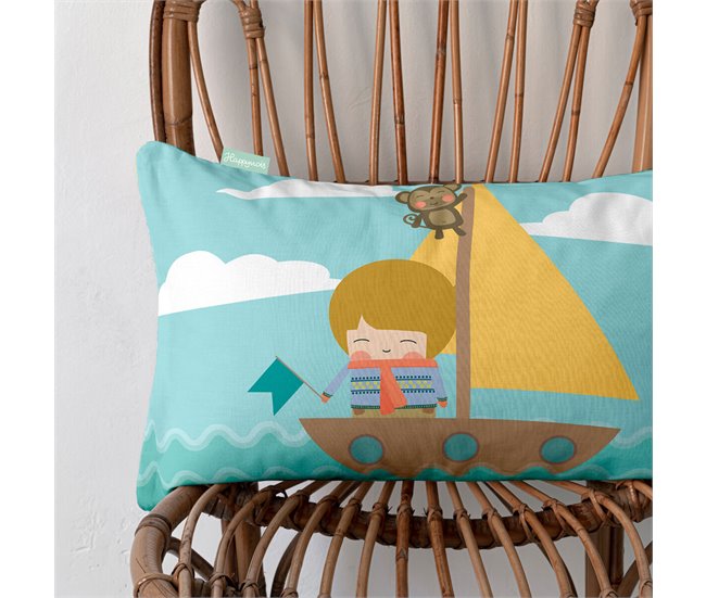 Funda de cojín World Map Multicolor